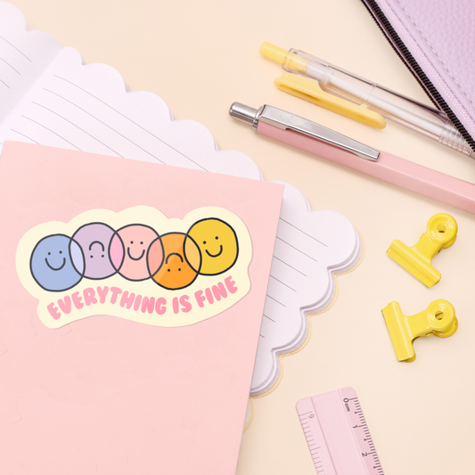 Sticker - Everything Is Fine - Oh, Laura