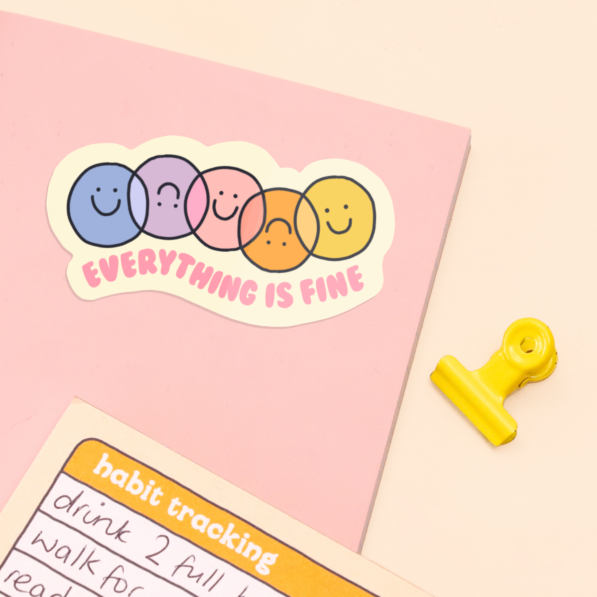 Sticker - Everything Is Fine - Oh, Laura
