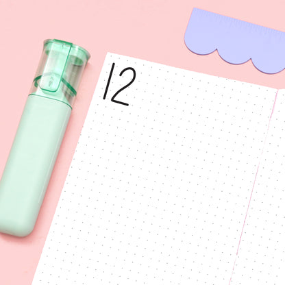 One Month Planner - Lilac and Green