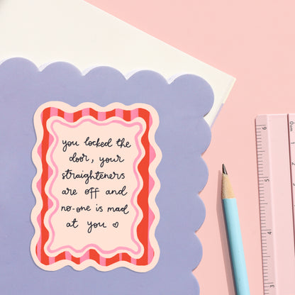 Sticker - You Locked the Door