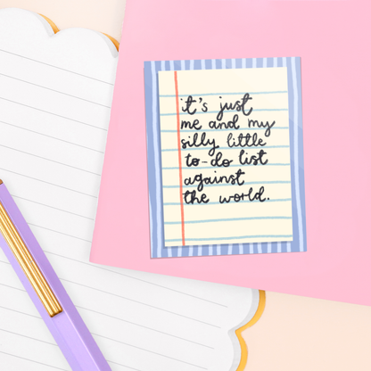 Sticker - My Silly Little List - Oh, Laura