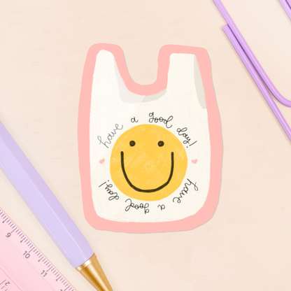 Sticker - Smiley Bag - Oh, Laura