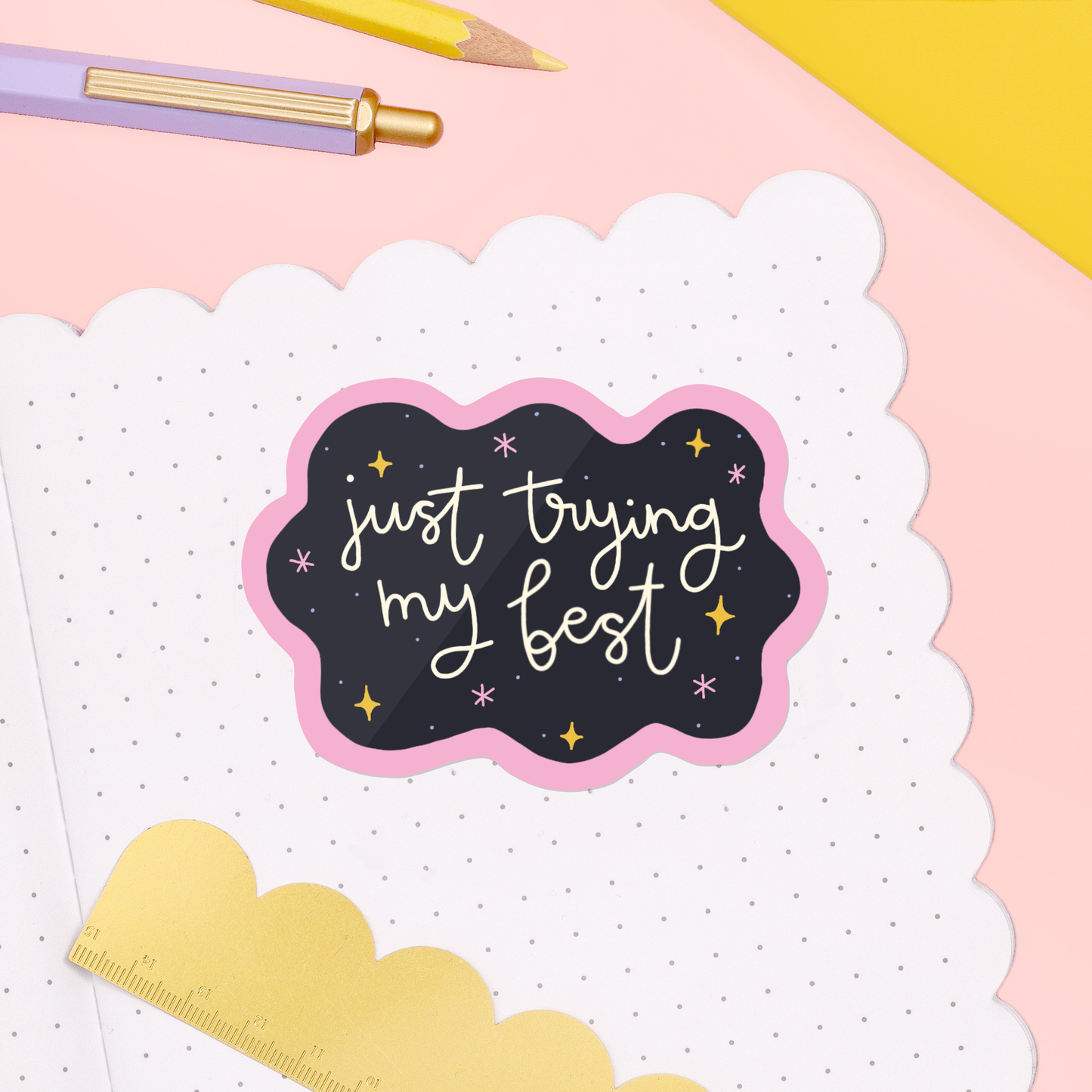 Sticker - Trying My Best - Oh, Laura