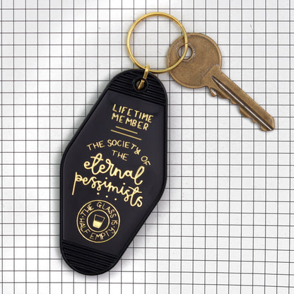 Keyring - The Society of the Eternal Pessimists - Black - Oh, Laura