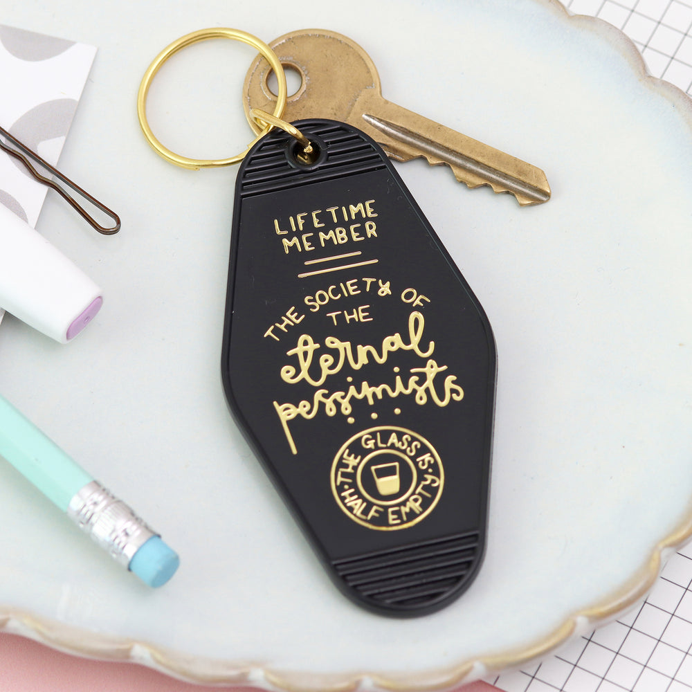 Keyring - The Society of the Eternal Pessimists - Black - Oh, Laura