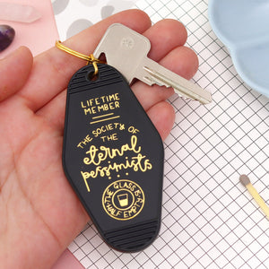Keyring - The Society of the Eternal Pessimists - Black - Oh, Laura