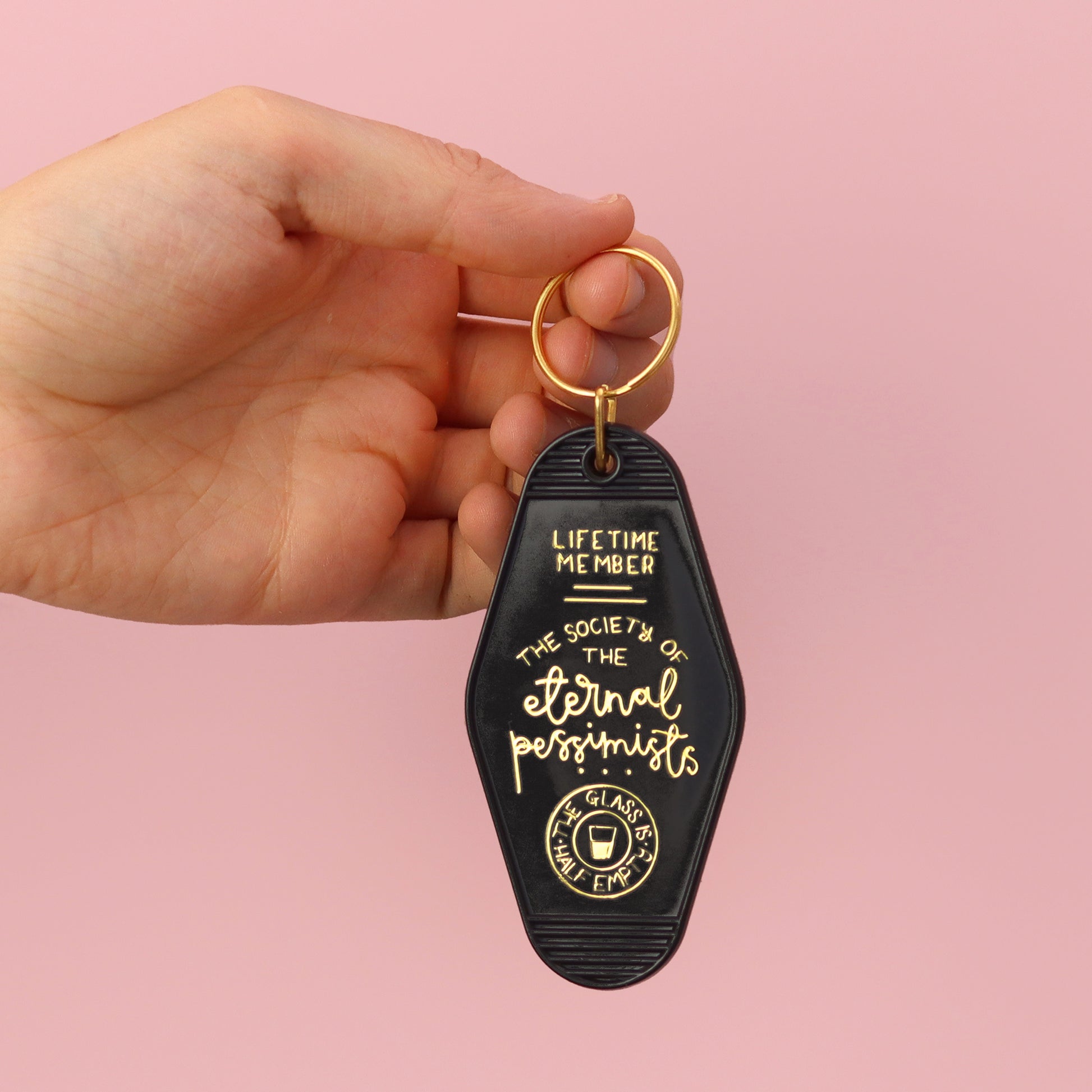 Keyring - The Society of the Eternal Pessimists - Black - Oh, Laura