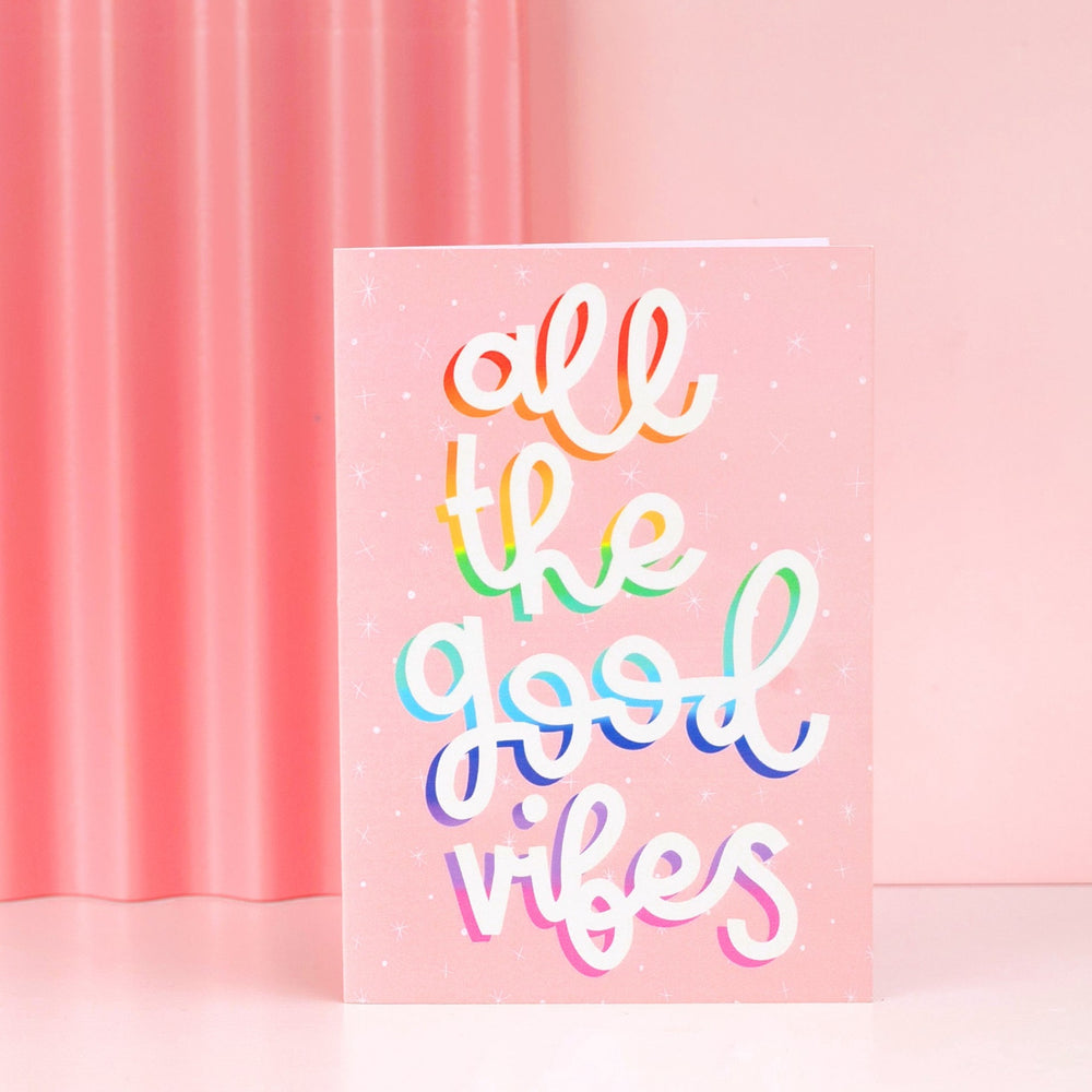 Card - 'All The Good Vibes' - Oh, Laura