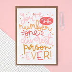 Card - 'You're The Cleverest Person Ever' - Oh, Laura