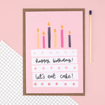 Card - 'Let's Eat Cake'- Birthday - Oh, Laura