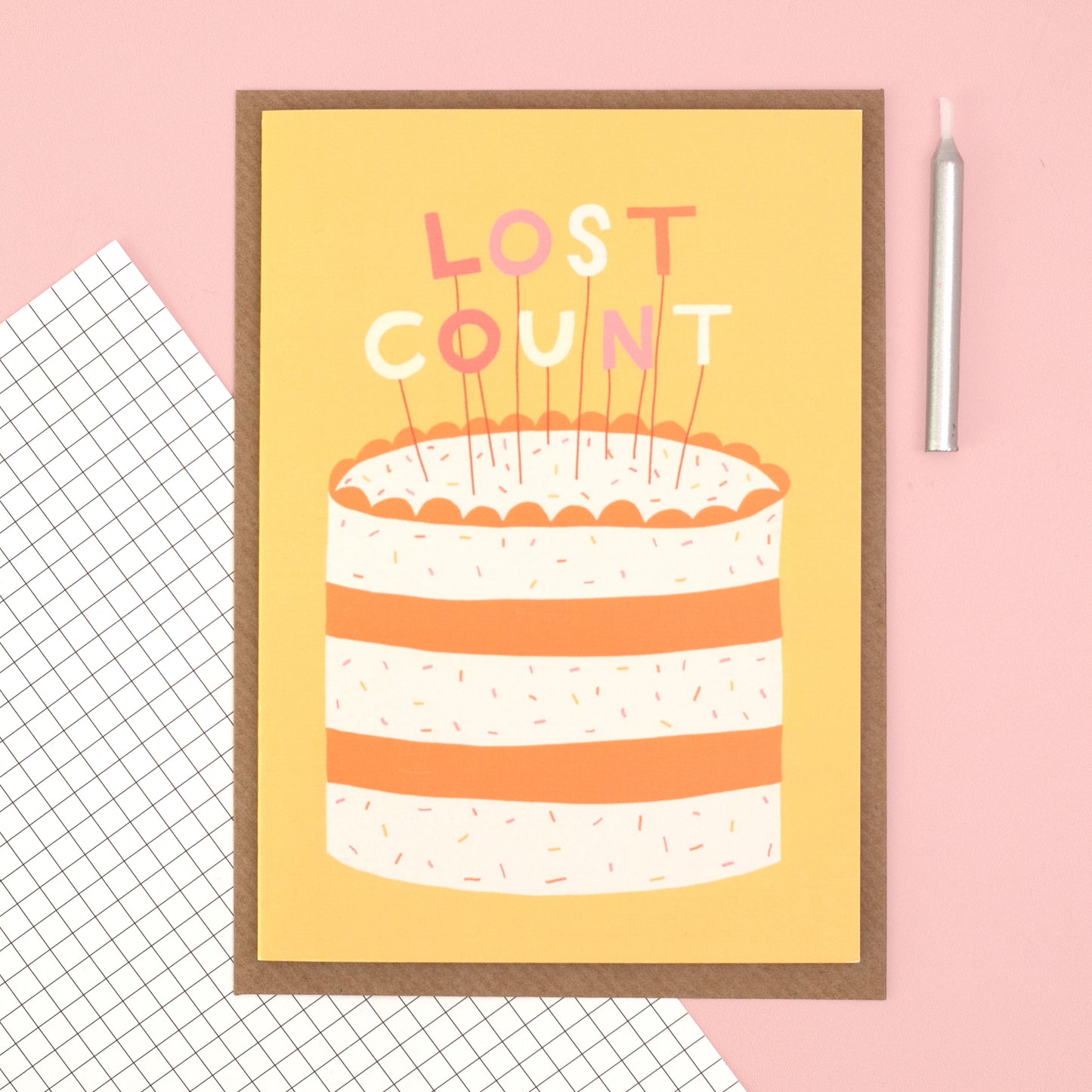 Card- 'Lost Count' - Birthday - Oh, Laura