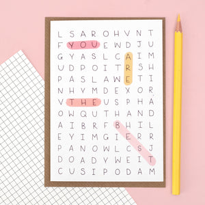 
            
                Load image into Gallery viewer, Card - Word Search - &amp;#39;You&amp;#39;re The Best&amp;#39; - Oh, Laura
            
        