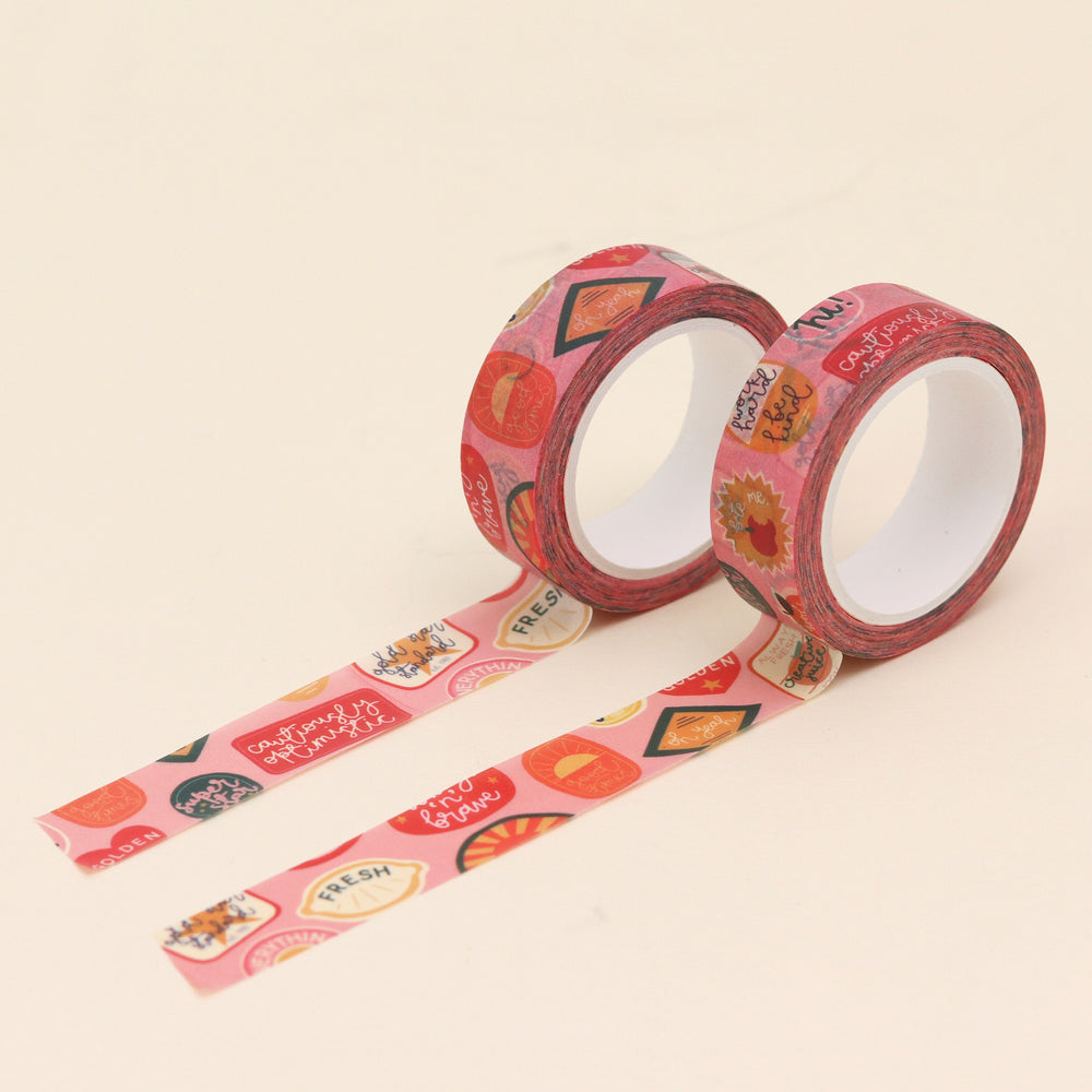 Washi Tape - Fruit Stickers - Oh, Laura