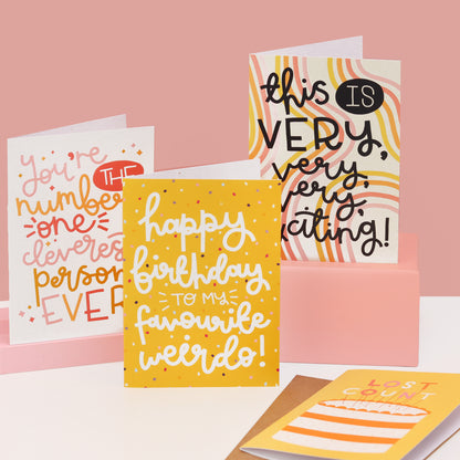 five greetings cards for £8 - Oh, Laura