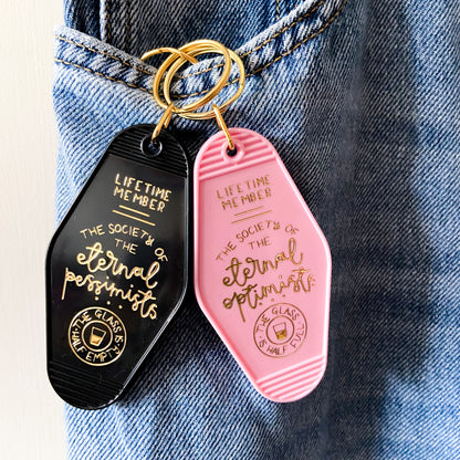 Keyring - The Society of the Eternal Optimists - Pink - Oh, Laura