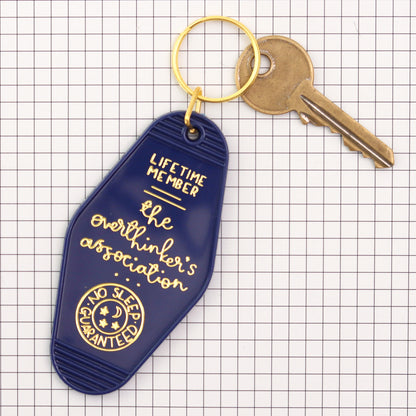 Keyring - The Overthinker's Association - Navy Blue - Oh, Laura