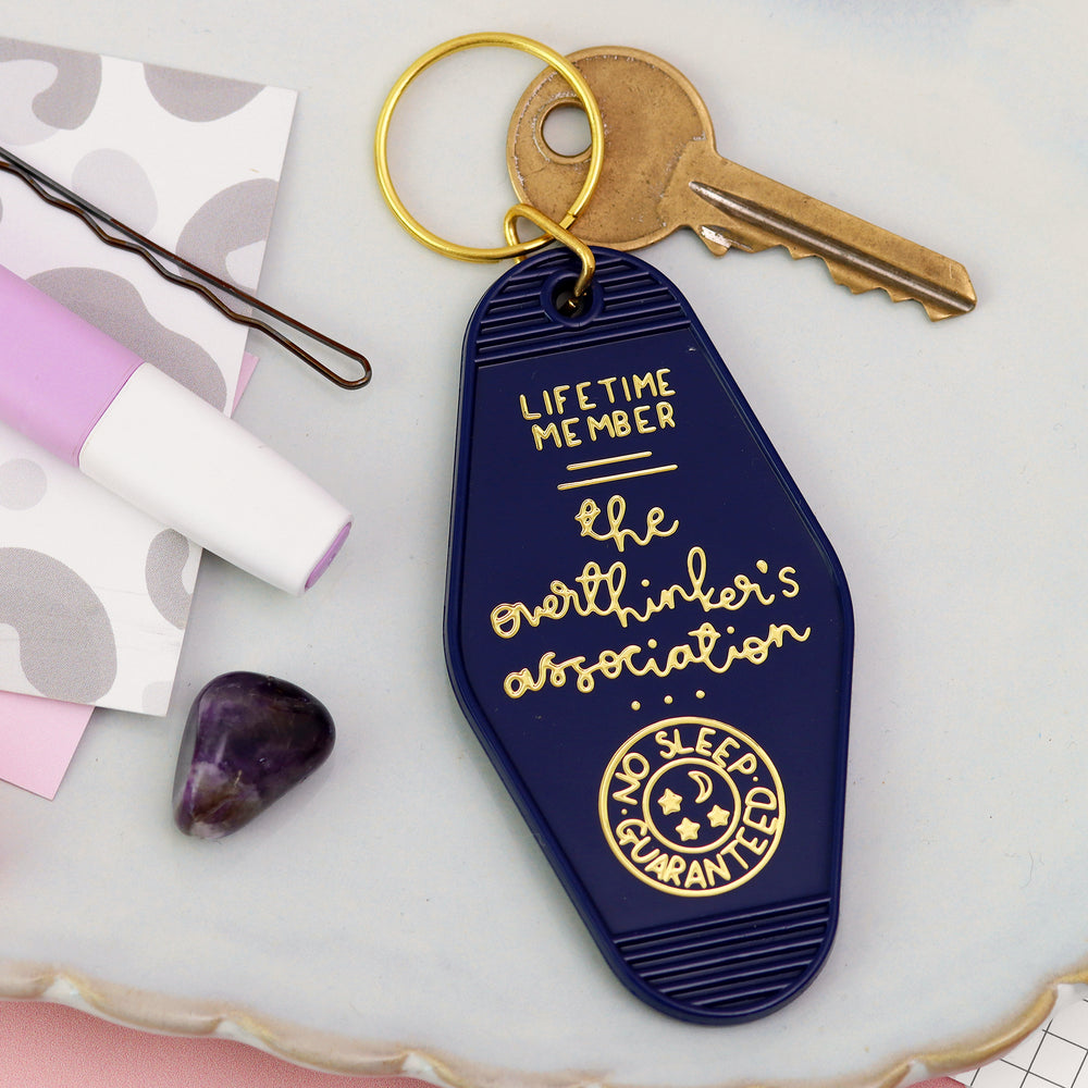 
            
                Load image into Gallery viewer, Keyring - The Overthinker&amp;#39;s Association - Navy Blue - Oh, Laura
            
        