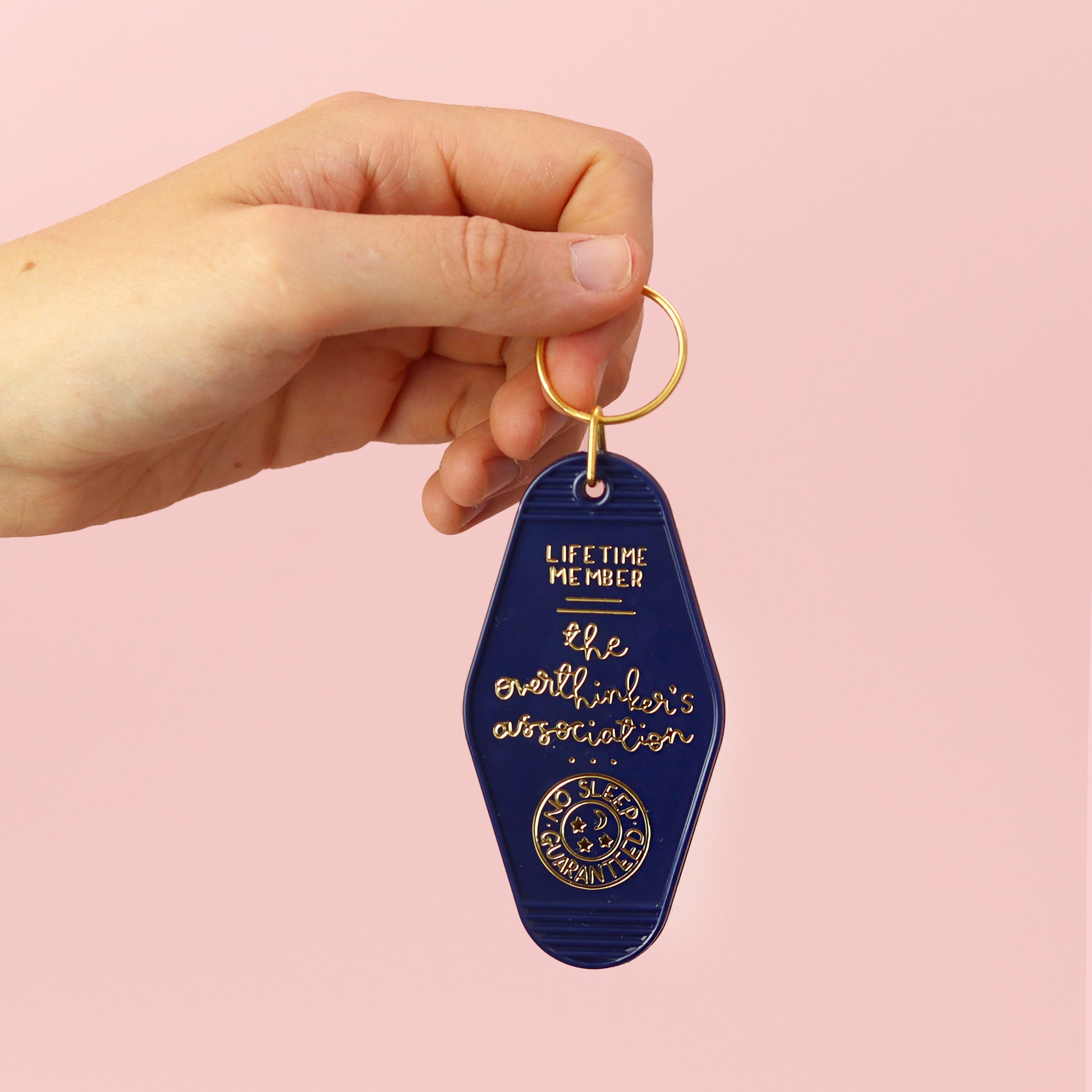 Keyring - The Overthinker's Association - Navy Blue - Oh, Laura