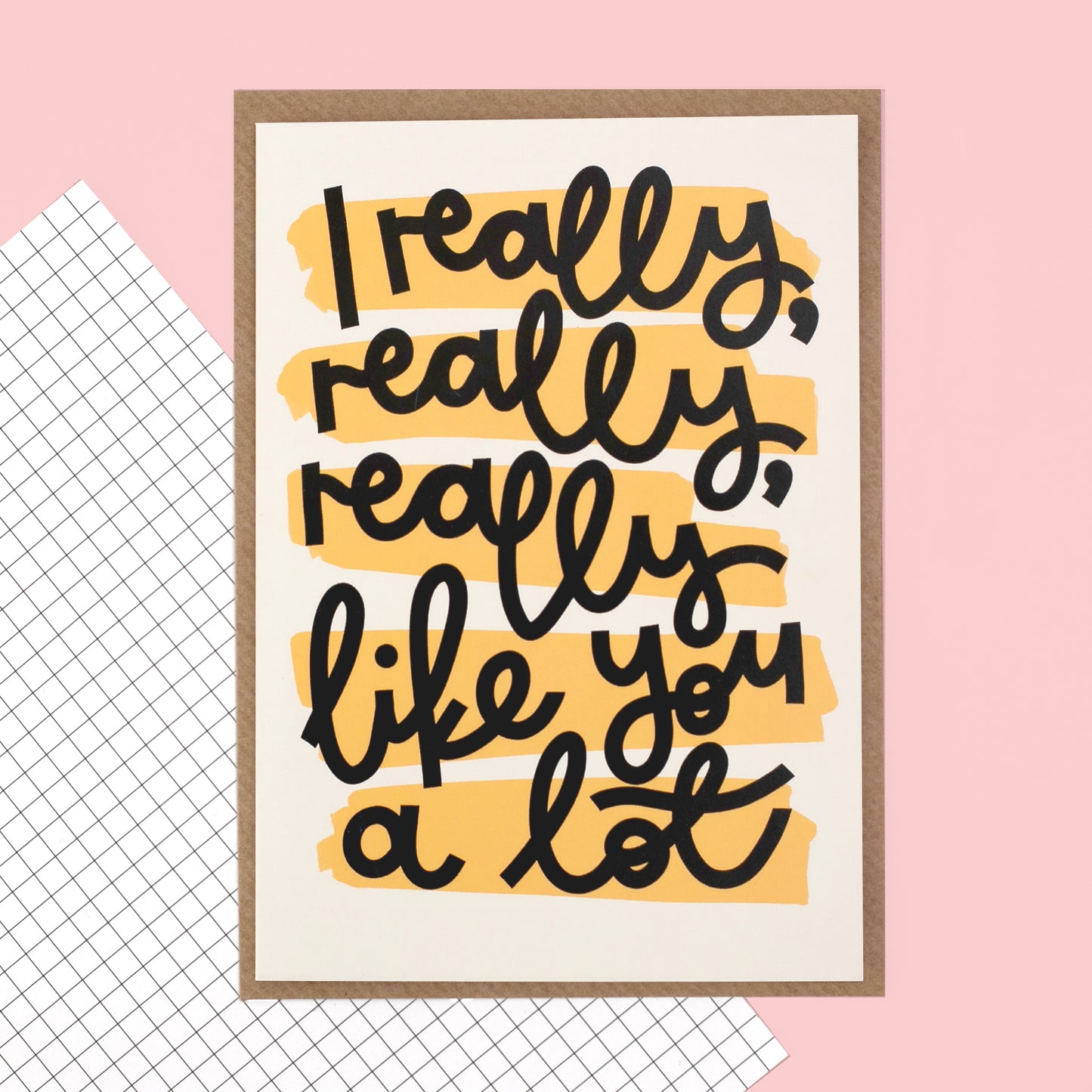 Card - 'I Really, Really Like You' - Oh, Laura