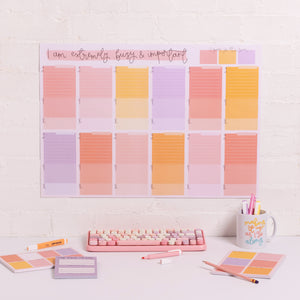 A2 Year Wall Planner - Undated - I Am Very Busy & Important - Oh, Laura