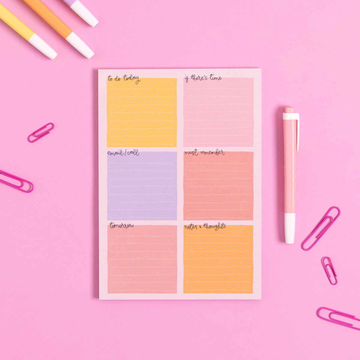 A5 Notepad - Candy - Daily Planner - Oh, Laura