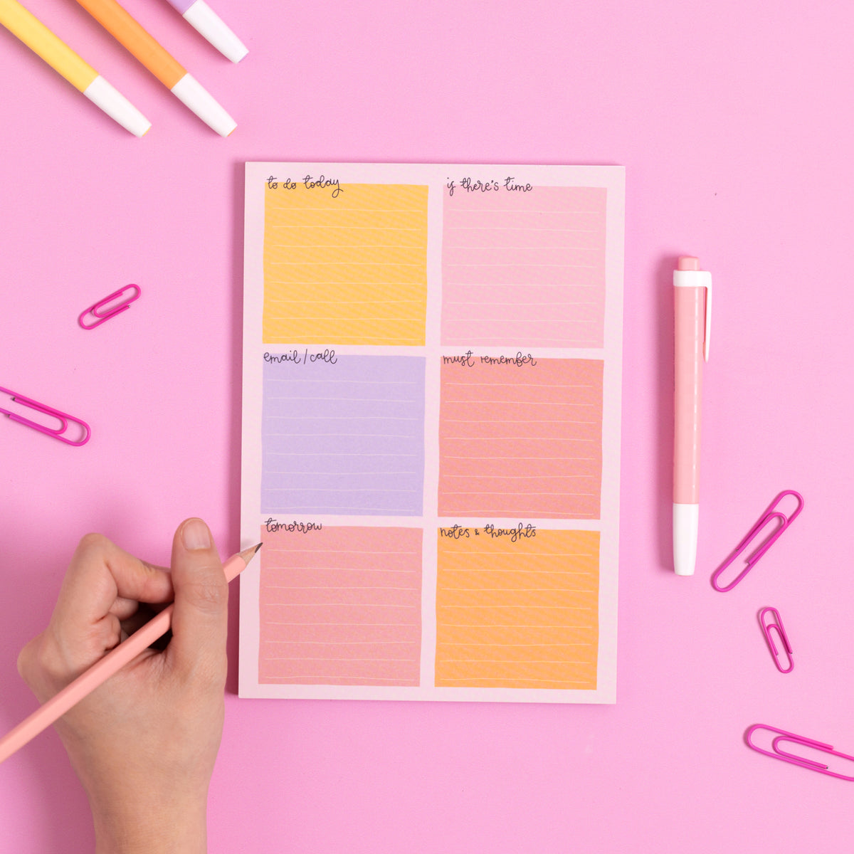 A5 Notepad - Candy - Daily Planner - Oh, Laura