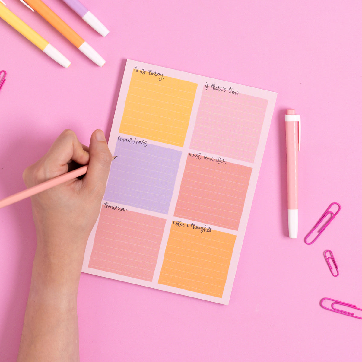 A5 Notepad - Candy - Daily Planner - Oh, Laura