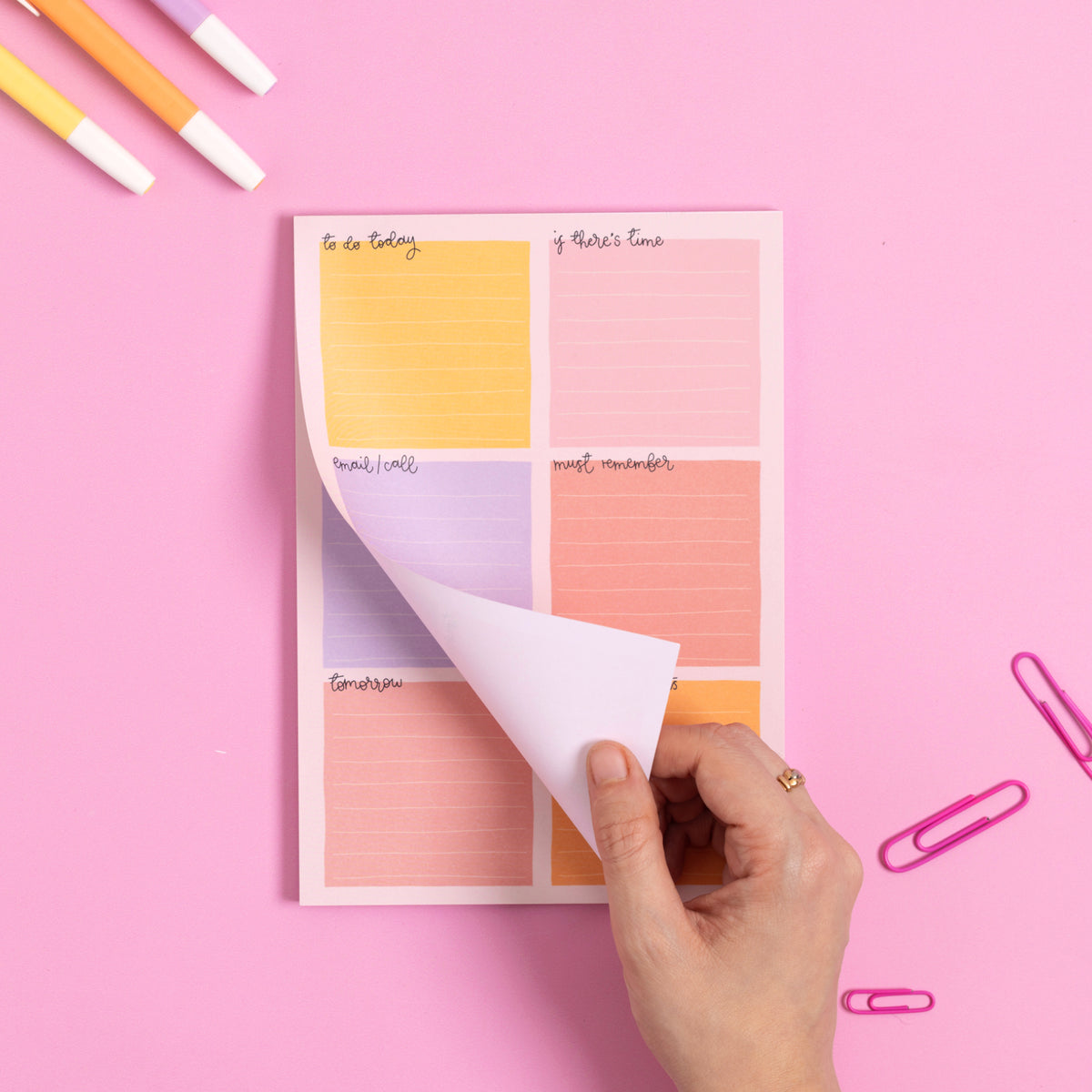 A5 Notepad - Candy - Daily Planner - Oh, Laura