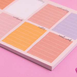 A5 Notepad - Candy - Weekly Planner - Oh, Laura