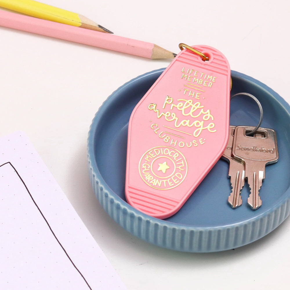 Keyring - The Pretty Average Clubhouse - Pink - Oh, Laura