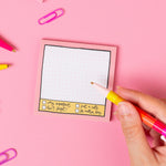 Sticky Notes - Pink Grid - Oh, Laura