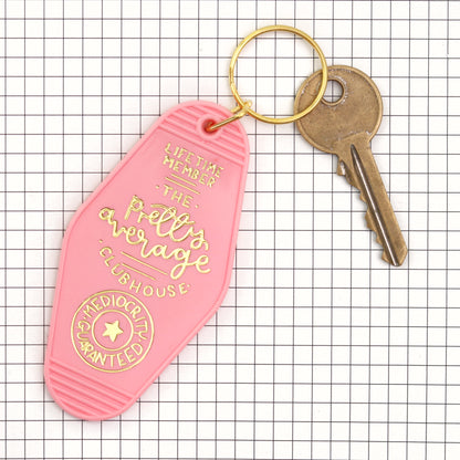 Keyring - The Pretty Average Clubhouse - Pink - Oh, Laura