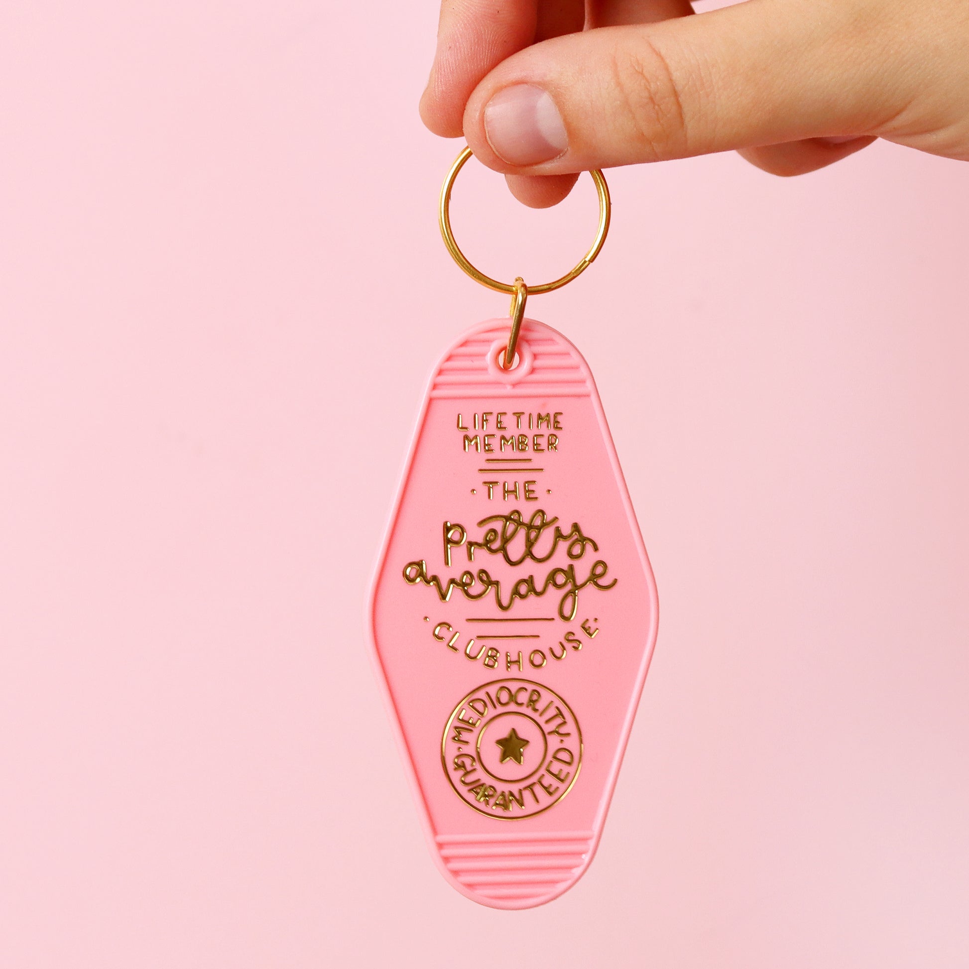 Keyring - The Pretty Average Clubhouse - Pink - Oh, Laura