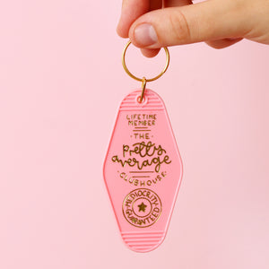 
            
                Load image into Gallery viewer, Keyring - The Pretty Average Clubhouse - Pink - Oh, Laura
            
        