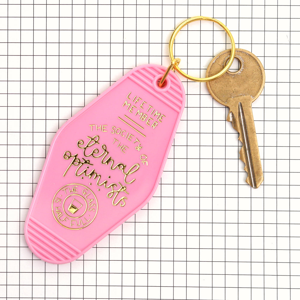 Keyring - The Society of the Eternal Optimists - Pink - Oh, Laura