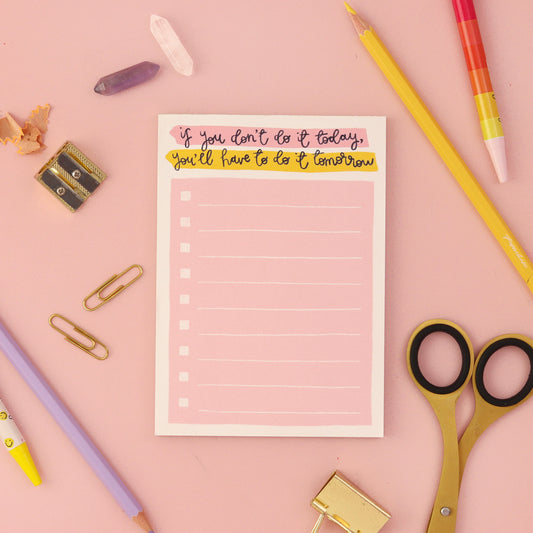 A6 Notepad - Do It Today - Oh, Laura