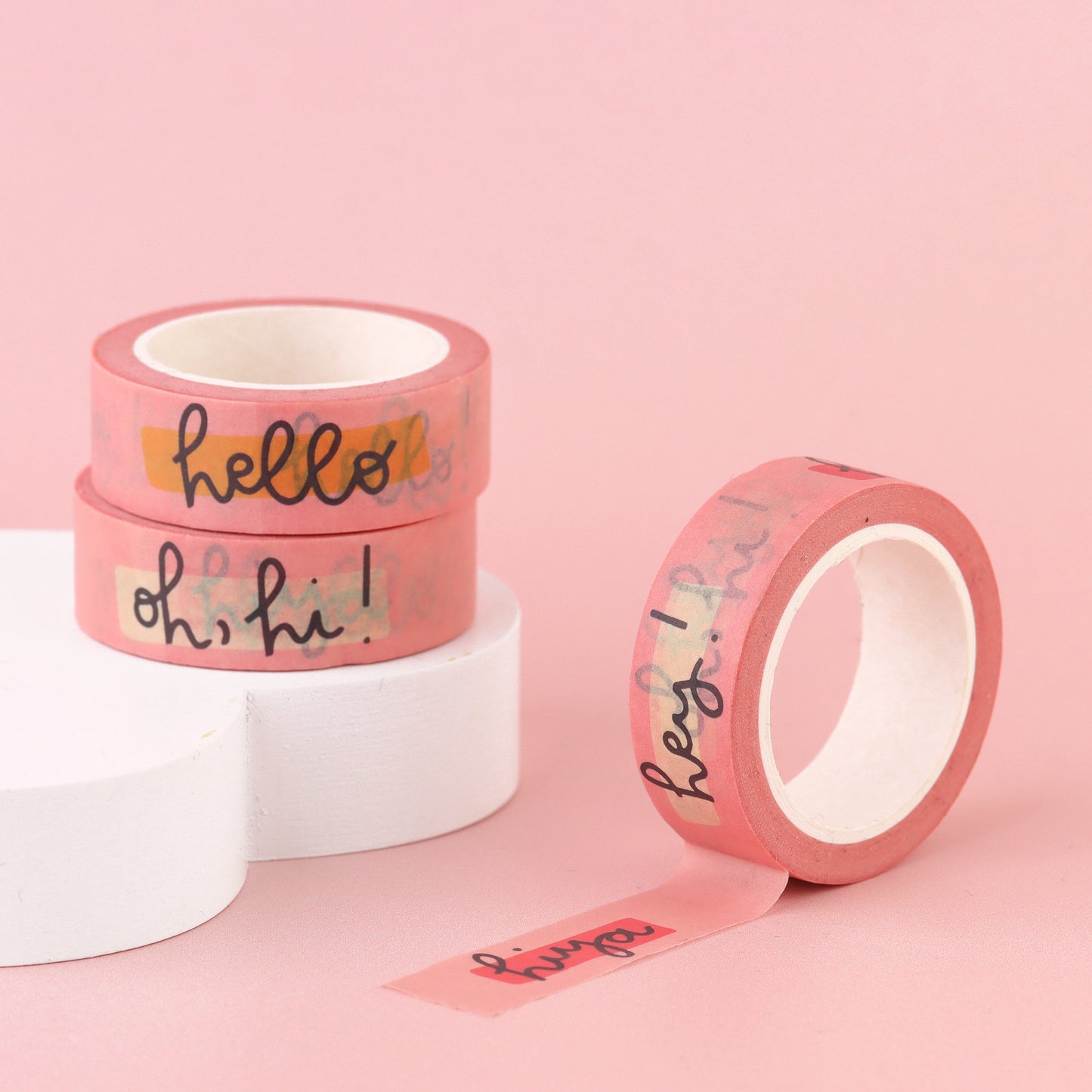 Washi Tape - Pink Hello - Oh, Laura