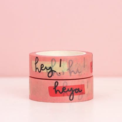 Washi Tape - Pink Hello - Oh, Laura