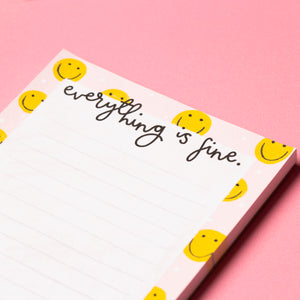 A6 Notepad - Everything is Fine - Oh, Laura