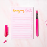 A6 Notepad - Doing My Best - Oh, Laura